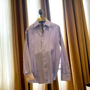 Classic from the Ferragamo Flagship store on Fifth Avenue. Beautiful shirt!